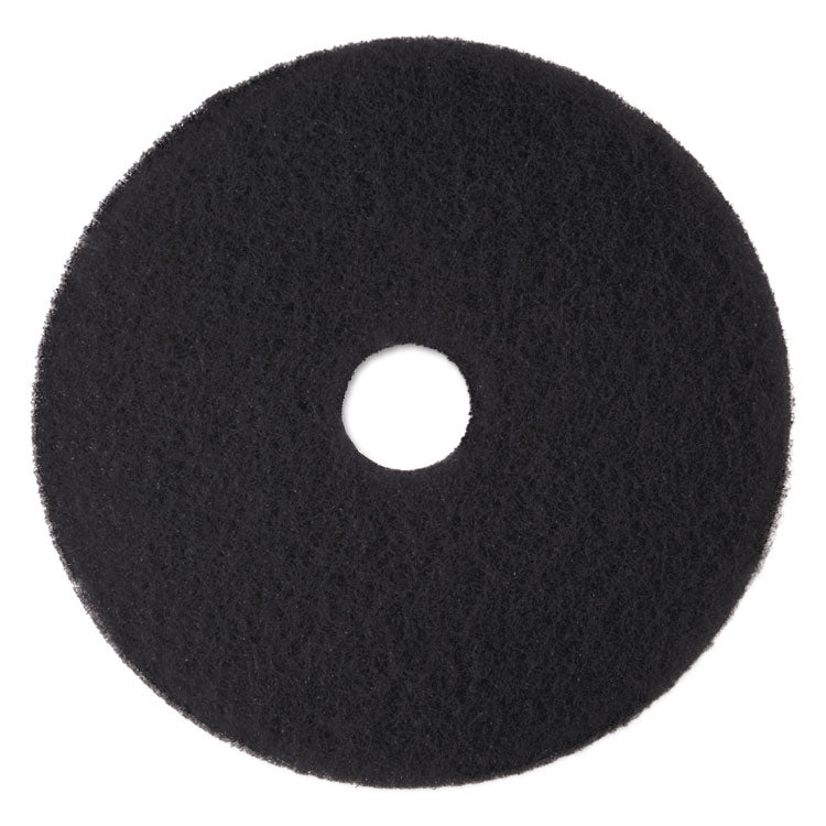 3M™ Low-Speed High Productivity Floor Pads 7300, 15" Diameter, Black, 5/Carton (MMM08273) Case of 5