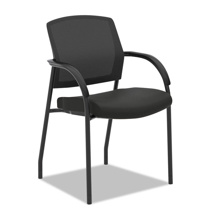 HON Lota Series Guest Side Chair, 23" x 24.75" x 34.5", Black Seat/Black Back, Black Base (HON2285VA10)