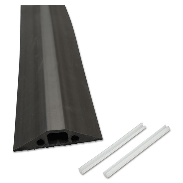 D-Line® Medium-Duty Floor Cable Cover, 2.75 x 0.5 x 6 ft, Black (DLNFC68B)