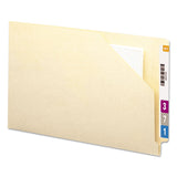 Smead™ End Tab Jackets with Reinforced Tabs, Straight Tab, Legal Size, 11-pt Manila, 100/Box (SMD76700)