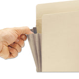 Smead™ Manila End Tab File Pockets with Tyvek-Lined Gussets, 5.25" Expansion, Legal Size, Manila, 10/Box (SMD76174)