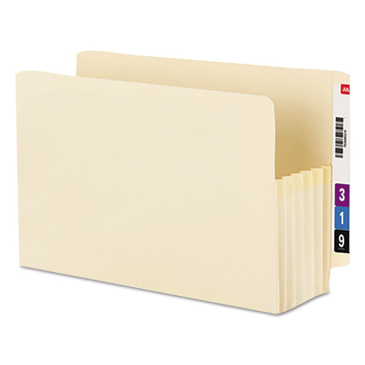 Smead™ Manila End Tab TUFF Pockets, 5.25" Expansion, Letter Size, Manila, 10/Box (SMD75160)