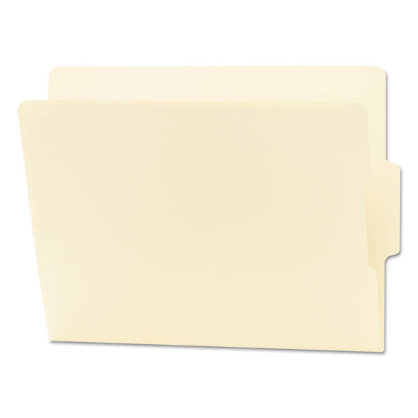 Smead™ Heavyweight Manila End Tab Folders, 9" High Front, 1/3-Cut Tabs: Center, Letter Size, 0.75" Expansion, Manila, 100/Box (SMD24136)