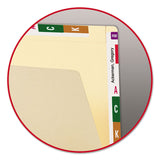 Smead™ Heavyweight Manila End Tab Conversion File Folders, Straight Tabs, Letter Size, 0.75" Expansion, Manila, 100/Box (SMD24190)