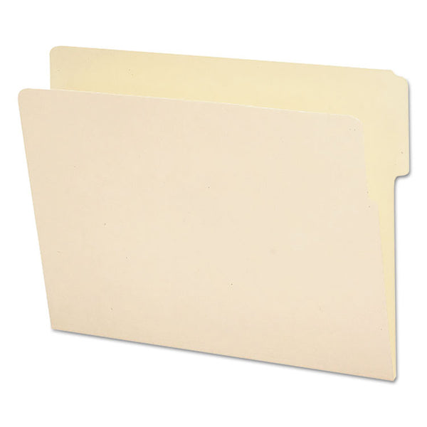 Smead™ Heavyweight Manila End Tab Folders, 9" High Front, 1/3-Cut Tabs: Top, Letter Size, 0.75" Expansion, Manila, 100/Box (SMD24135)