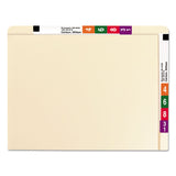 Smead™ Heavyweight Manila End Tab Conversion File Folders, Straight Tabs, Letter Size, 0.75" Expansion, Manila, 100/Box (SMD24190)