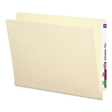 Smead™ End Tab Folders with Antimicrobial Product Protection, Straight Tabs, Letter Size, 0.75" Expansion, Manila, 100/Box (SMD24113)