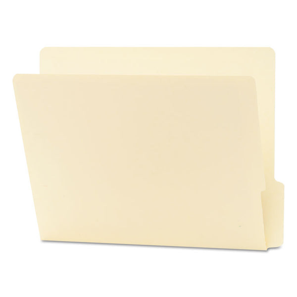 Smead™ Heavyweight Manila End Tab Folders, 9" High Front, 1/3-Cut Tabs: Bottom, Letter Size, 0.75" Expansion, Manila, 100/Box (SMD24137)