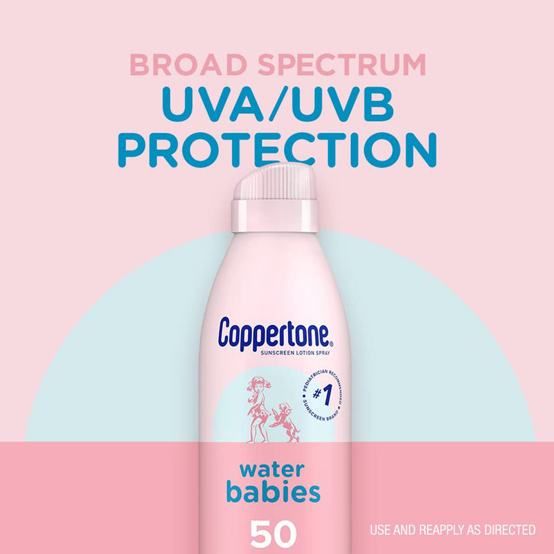 Coppertone® Water Babies Sunscreen SPF 50 Liquid 6 oz. Aerosol Can (1231876_EA) 1/EA