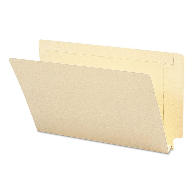 Smead™ Heavyweight Manila End Tab Expansion Folders, Straight Tabs, Legal Size, 1.5" Expansion, Manila, 50/Box (SMD27275)