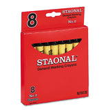 Crayola® Staonal Marking Crayons, Black, 8/Box (CYO5200023051) Box of 8