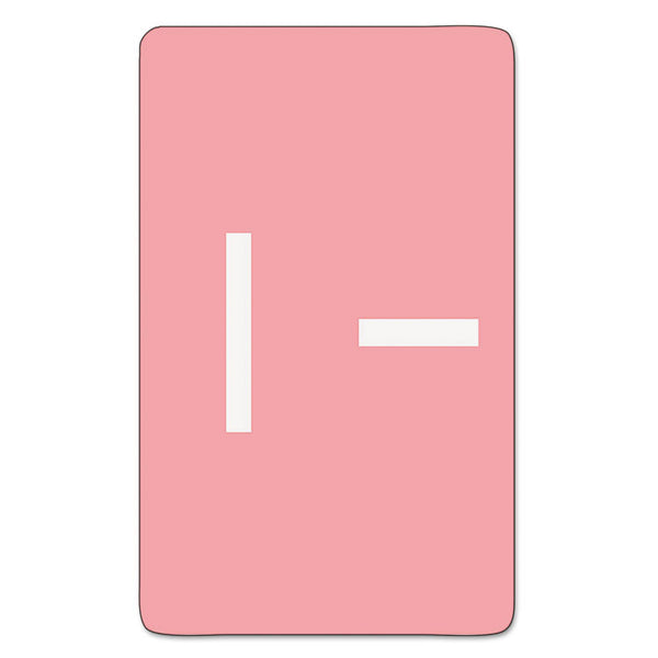 Smead AlphaZ Color-Coded Second Letter Alphabetical Labels, I, 1 x 1.63, Pink, 10/Sheet, 10 Sheets/Pack (SMD67179) Pack of 100