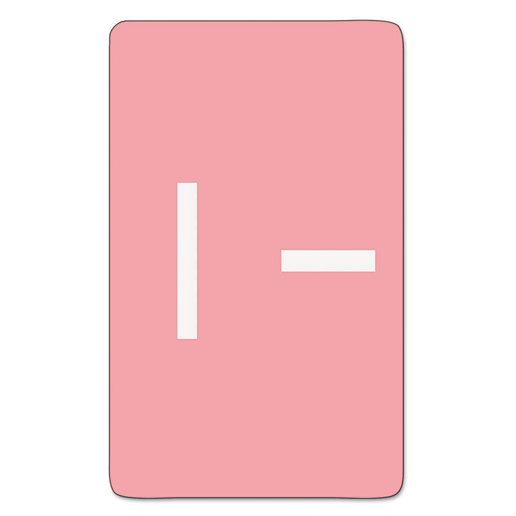 Smead AlphaZ Color-Coded Second Letter Alphabetical Labels, I, 1 x 1.63, Pink, 10/Sheet, 10 Sheets/Pack (SMD67179) Pack of 100