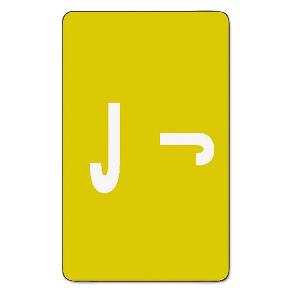 Smead™ AlphaZ Color-Coded Second Letter Alphabetical Labels, J, 1 x 1.63, Yellow, 10/Sheet, 10 Sheets/Pack (SMD67180)