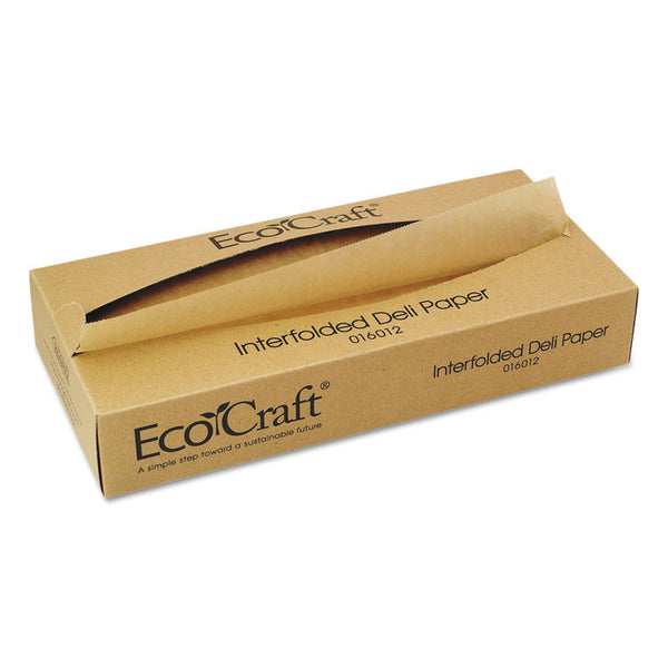 Bagcraft EcoCraft Interfolded Soy Wax Deli Sheets, 12 x 10.75, 500/Box, 12 Boxes/Carton (BGC016012)