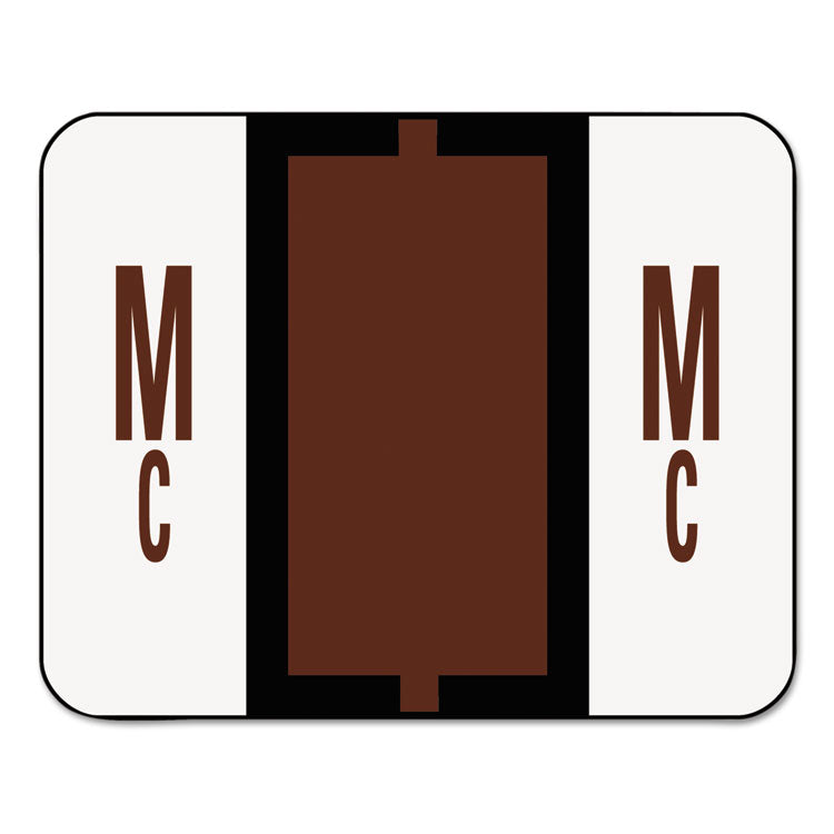 Smead A-Z Color-Coded End Tab Filing Labels, Mc, 1 x 1.25, White, 500/Roll (SMD67097) Roll of 500