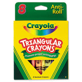 Crayola® Triangular Crayons, 8 Colors/Box (CYO524008)