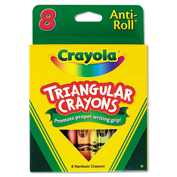 Crayola® Triangular Crayons, 8 Colors/Box (CYO524008) Set of 8