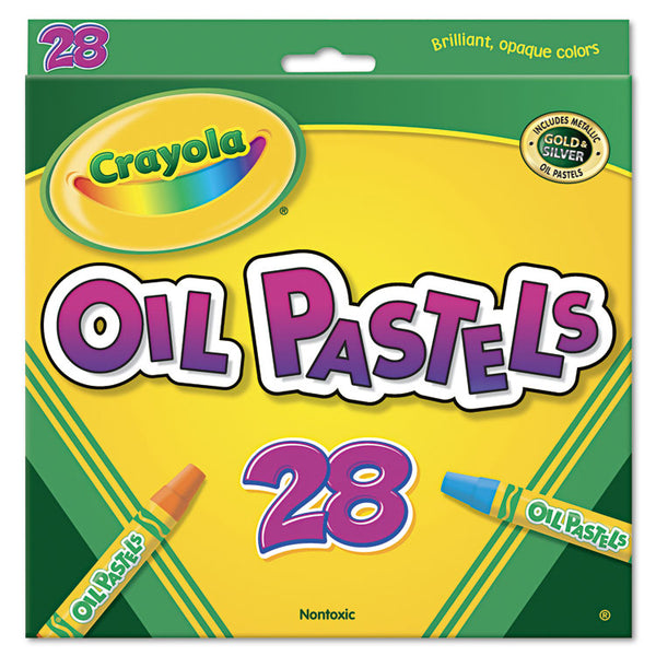 Crayola® Oil Pastels, 28 Assorted Colors, 28/Pack (CYO524628) Pack of 28