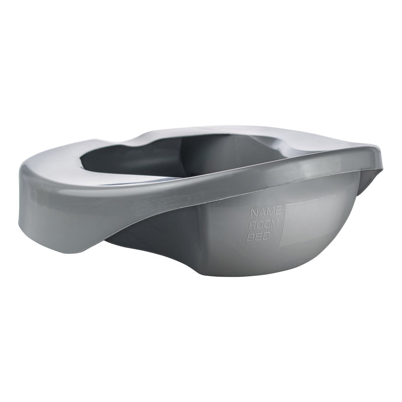 McKesson Pontoon Bedpan Graphite 2 Quart / 1893 mL (1028131_EA) 1/EA