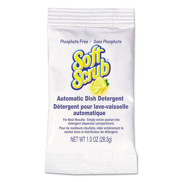 Soft Scrub® Automatic Dish Detergent, Lemon Scent, Powder, 1 oz. Packet, 200/Carton (DIA10006) Case of 200