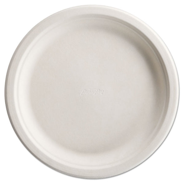 Chinet® PaperPro Naturals Fiber Dinnerware, Plate, 10.5" dia, Natural, 125/Pack, 4 Packs/Carton (HUH25776)