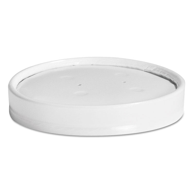 Chinet® Vented Paper Lids, Fits 8 oz to 16 oz Cups, White, 25/Sleeve, 40 Sleeves/Carton (HUH71870)