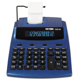 Victor® 1225-3A Antimicrobial Two-Color Printing Calculator, Blue/Red Print, 3 Lines/Sec (VCT12253A) Each