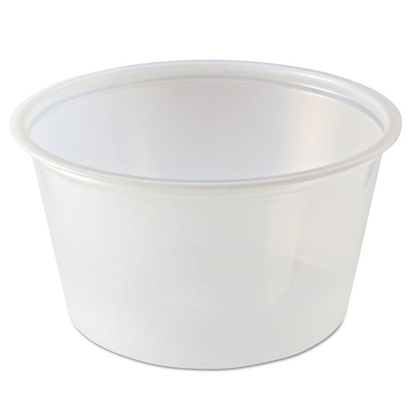 Fabri-Kal® Portion Cups, 4 oz, Clear, 125/Sleeve, 20 Sleeves/Carton (FABPC400)