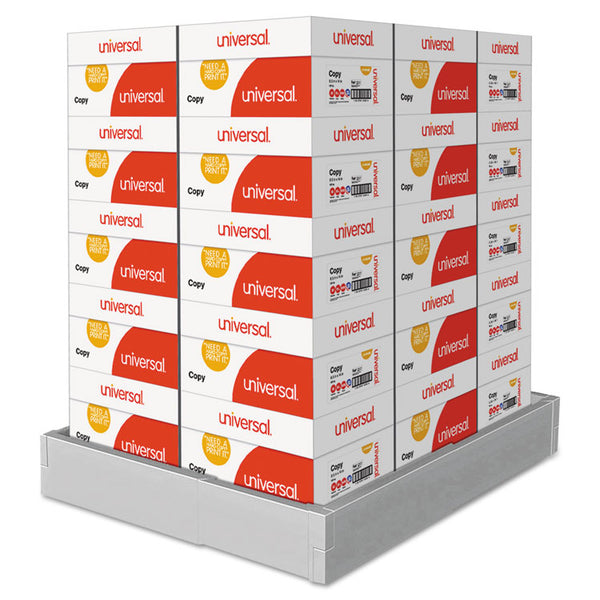 Universal® Legal Size Copy Paper, 92 Bright, 20 lb Bond Weight, 8.5 x 14, White, 500 Sheets/Ream, 10 Reams/Carton, 30 Cartons/Pallet (UNV24200PLT)