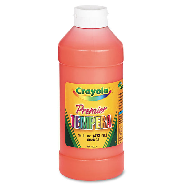 Crayola® Premier Tempera Paint, Orange, 16 oz Bottle (CYO541216036) Each