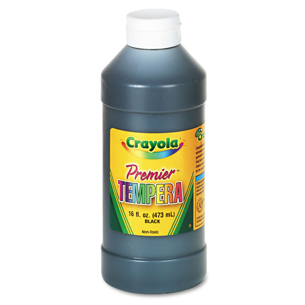 Crayola® Premier Tempera Paint, Black, 16 oz Bottle (CYO541216051) Each