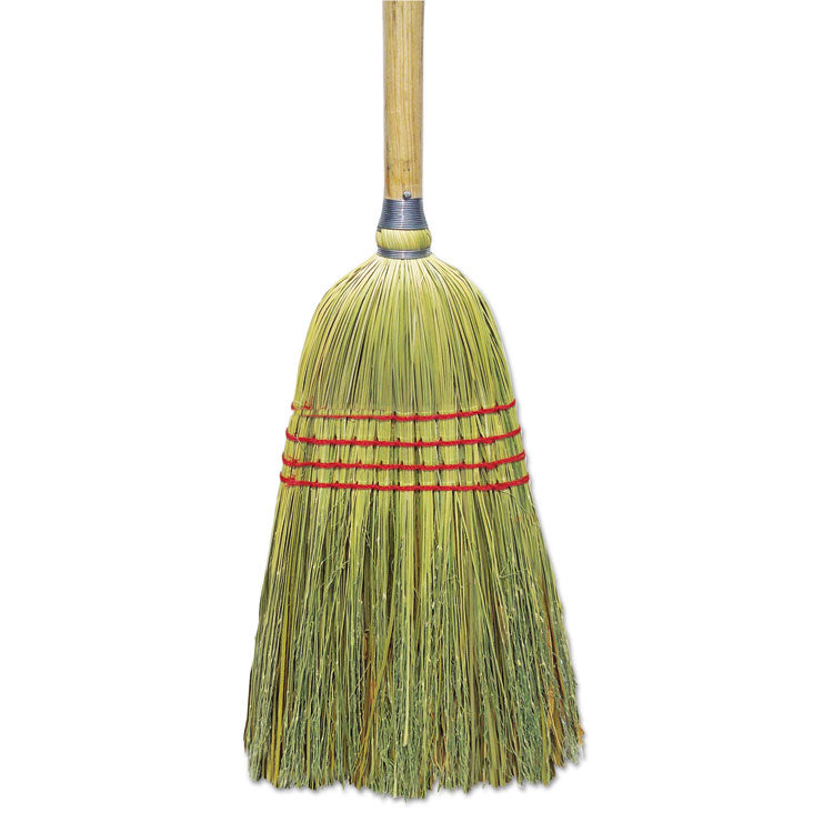 Boardwalk® Upright Corn/Fiber Broom, 56" Overall Length, Natural, 6/Carton (BWKBR10012)