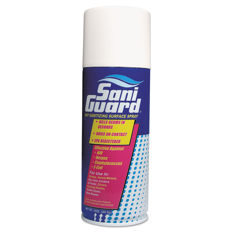 Saniguard Tools SaniGuard® Sanitizer Surface Spray, 10 oz Aerosol Spray (HOS52480) Cas ...