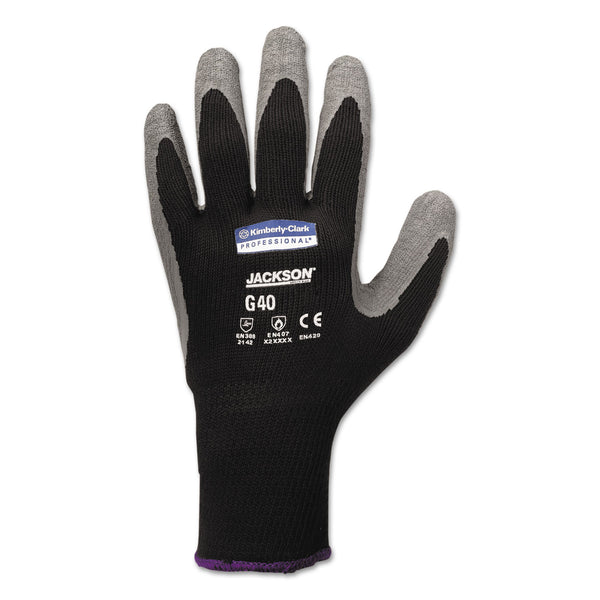 KleenGuard™ G40 Latex Coated Gloves, EN388: 2142, 10.63" Long, XX-Large, Gray/Black, 12 Pairs (ANS97274) Pack of 12
