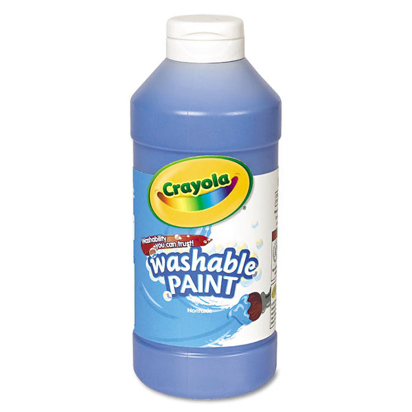 Crayola® Washable Paint, Blue, 16 oz Bottle (CYO542016042) Each