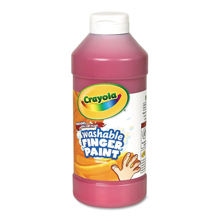 Crayola® Washable Fingerpaint, Red, 16 oz Bottle (CYO551316038) Each