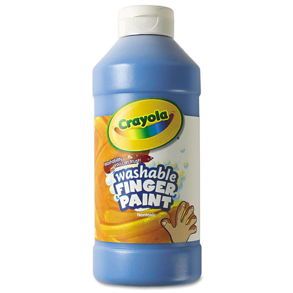 Crayola® Washable Fingerpaint, Blue, 16 oz Bottle (CYO551316042) Each