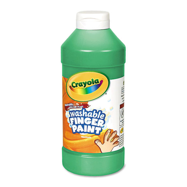 Crayola® Washable Fingerpaint, Green, 16 oz Bottle (CYO551316044) Each