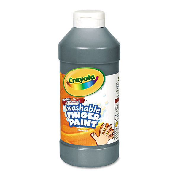 Crayola® Washable Fingerpaint, Black, 16 oz Bottle (CYO551316051) Each
