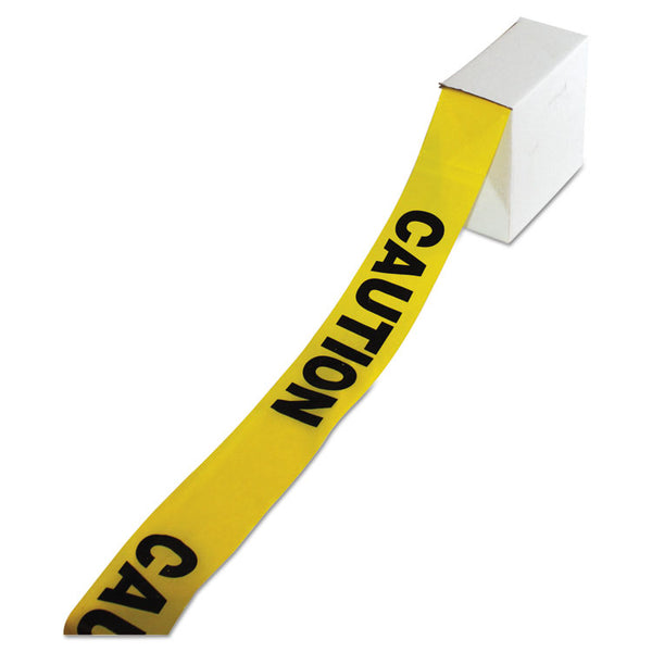 Impact® Site Safety Barrier Tape, "Caution" Text, 3" x 1,000 ft, Yellow/Black (IMP7328) Each