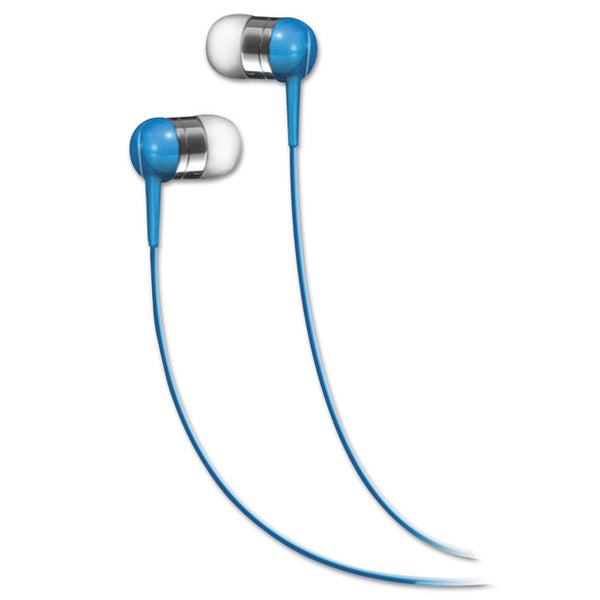 Maxell® SEB In-Ear Buds, 4 ft Cord, Blue (MAX190282) Each