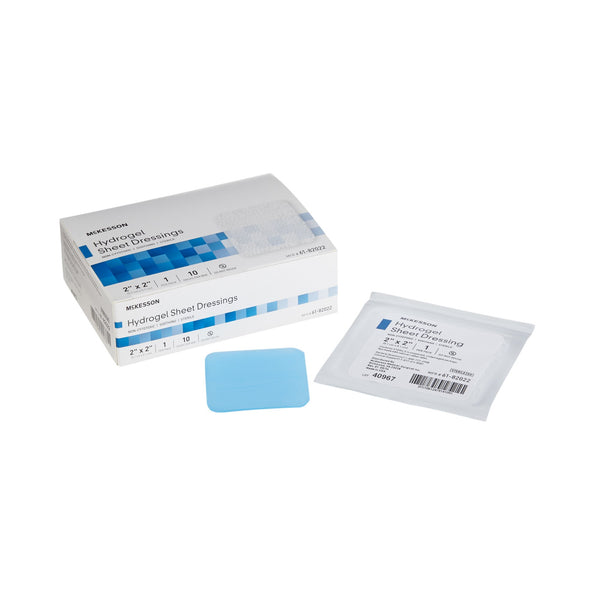 McKesson Hydrogel Wound Dressing Sheet 2 X 2 Inch Sheet Sterile (494192_EA) 1/EA