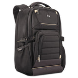 Solo Pro Backpack, Fits Devices Up to 17.3", Polyester, 12.25 x 6.75 x 17.5, Black (USLPRO7424)