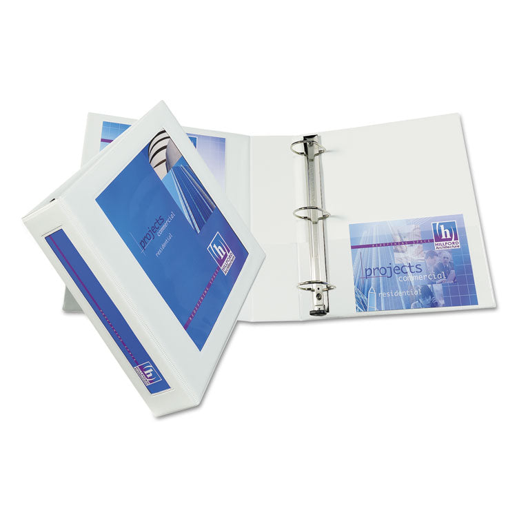 Avery® Framed View Heavy-Duty Binders, 3 Rings, 2" Capacity, 11 x 8.5, White (AVE68036) Each