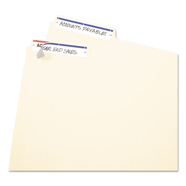 Avery® Printable 4" x 6" - Permanent File Folder Labels, 0.69 x 3.44, White, 7/Sheet, 36 Sheets/Pack, (5200) (AVE05200)