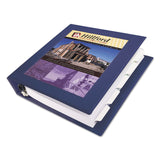 Avery® Framed View Heavy-Duty Binders, 3 Rings, 1.5" Capacity, 11 x 8.5, Navy Blue (AVE68059)