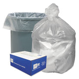 Good 'n Tuff® Waste Can Liners, 45 gal, 10 microns, 40" x 46", Natural, 25 Bags/Roll, 10 Rolls/Carton (WBIGNT4048) 10 Rolls