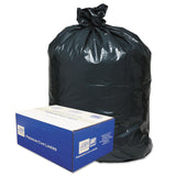 Classic Linear Low-Density Can Liners, 45 gal, 0.63 mil, 40" x 46", Black, 25 Bags/Roll, 10 Rolls/Carton (WBI404616B) Case of 250