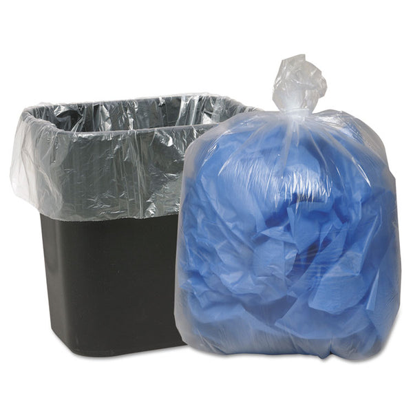 Classic Clear Linear Low-Density Can Liners, 10 gal, 0.6 mil, 24" x 23", Clear, 25 Bags/Roll, 20 Rolls/Carton (WBI242315C) Case of 500